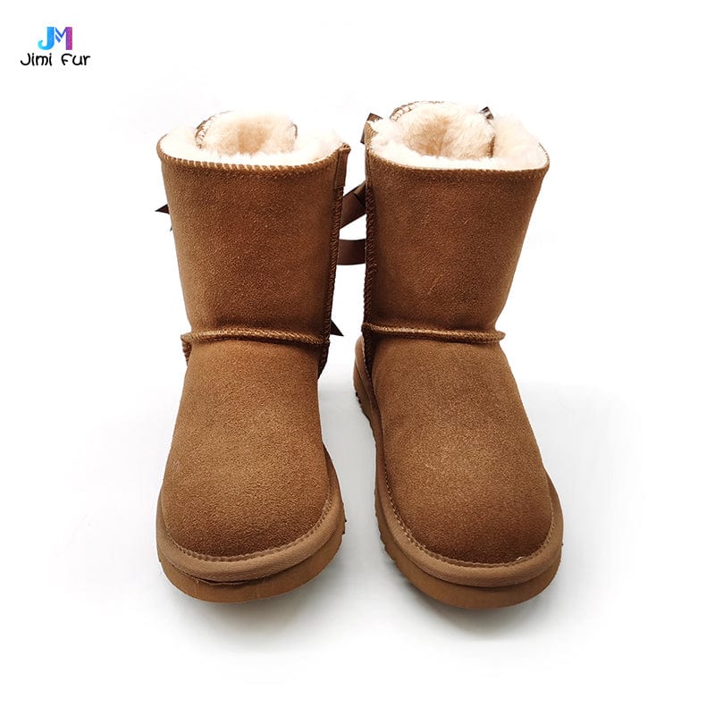 High quality winter warm women's fur snow boots with affordable price