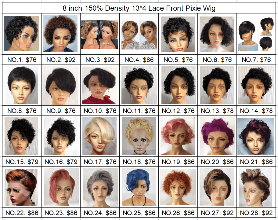 Highknight Pixie Cut Human Hair Wig Short Curly Bob Pixie Cut Lace Front Wig Pixie Curls Pre Plucked Bleached Knots Wigs