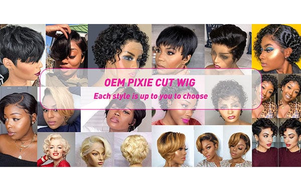 Highknight Pixie Cut Human Hair Wig Short Curly Bob Pixie Cut Lace Front Wig Pixie Curls Pre Plucked Bleached Knots Wigs