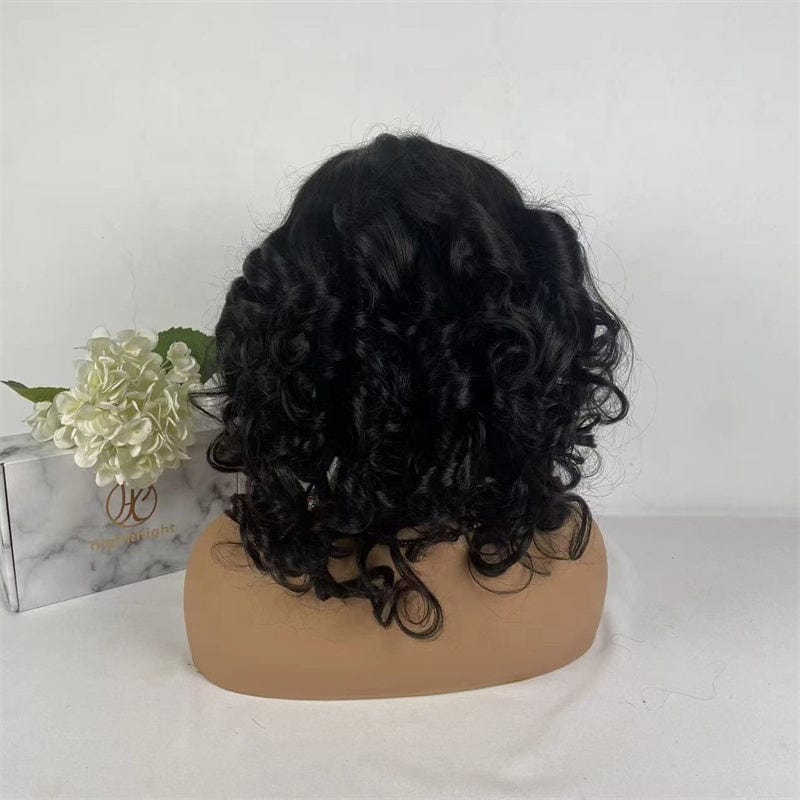 Highknight Wholesale Cuticle Aligned Loose Wave Brazilian Virgin Hair Short Bob Wigs 150% Density Lace Front Wig For Black Women