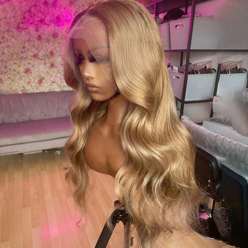 Hot Beauty Hair Body Wave Frontal Wig 100% Human Hair Coloured Wigs Wholesale Raw Brazilian Virgin Human Hair Wigs 360 Full Lace