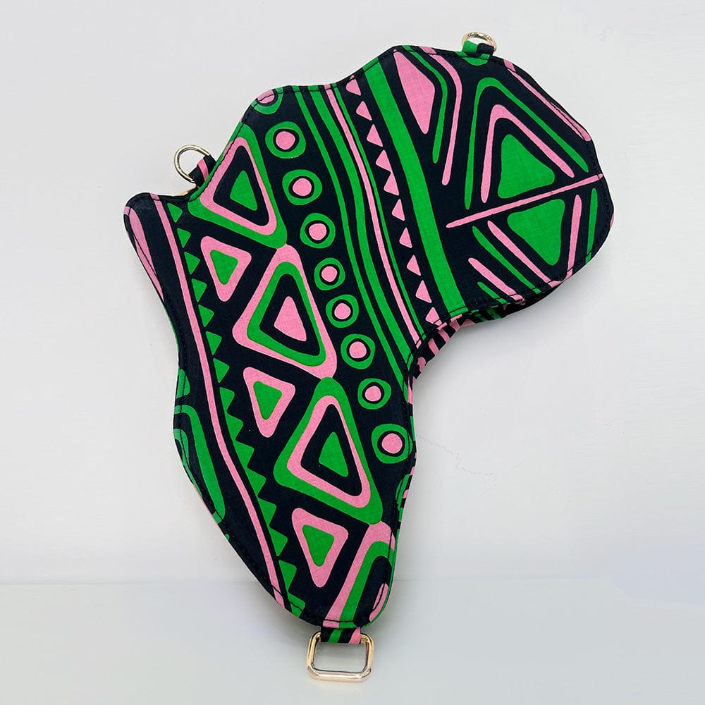 Hot Sell Fashion African wax printed handbag african map backpack for women