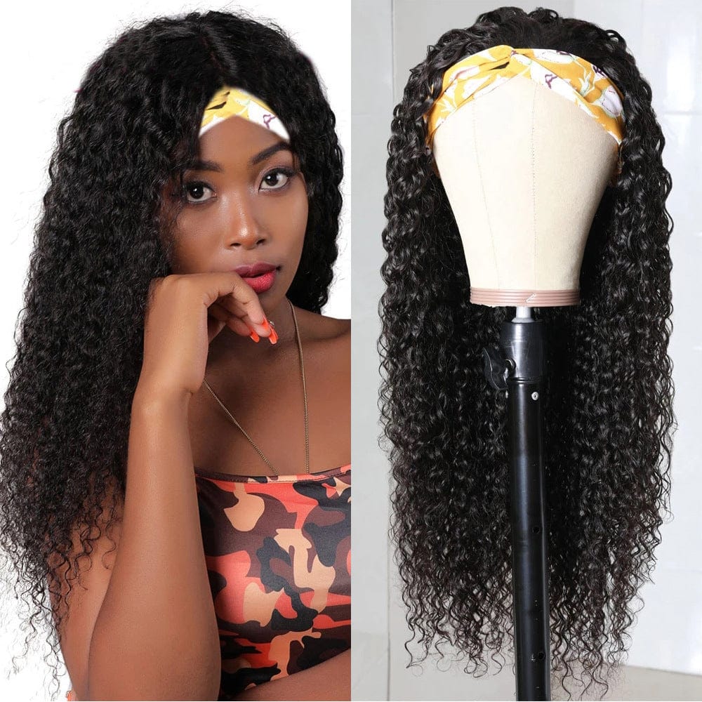 Hot selling in Eur US and afro new fashion adjustable headband wig water wave lace frontal wig 100% human lace wig Perucke peruk