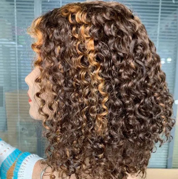 Hot Wigs Vendor Mayqueen 180%Density 12inch Water Wave