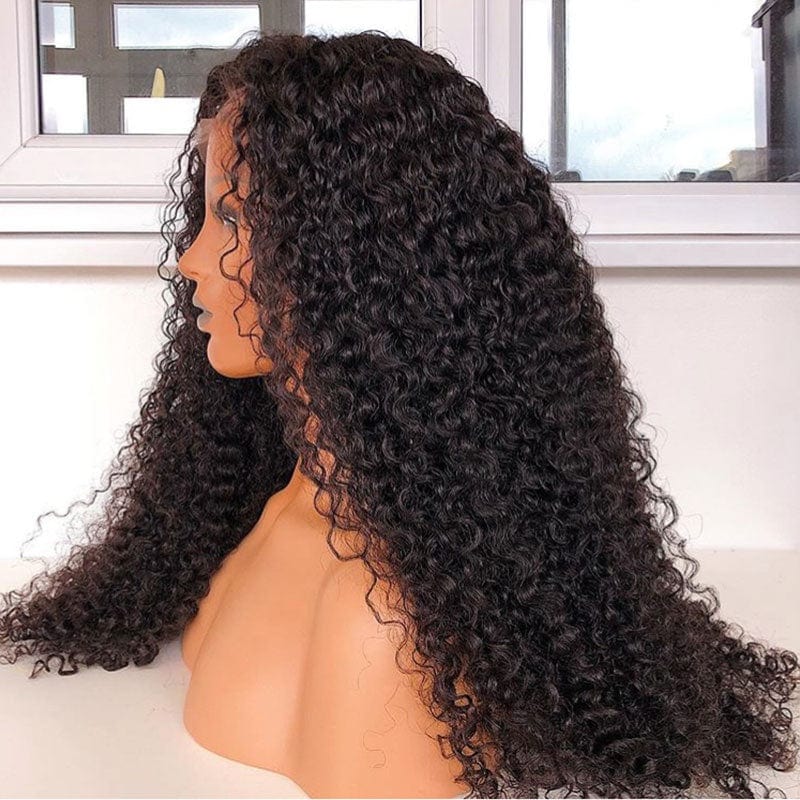 human hair 12a 13x4 glueless lace pre plucked unprocessed water wave full hd lace wig human hair wigs ready to ship