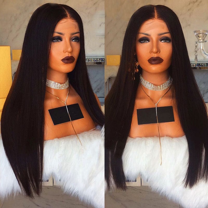 human hair 24 Inches / full lace wig straight hair 12a 13x4 glueless lace pre plucked unprocessed water wave full hd lace wig human hair wigs ready to ship