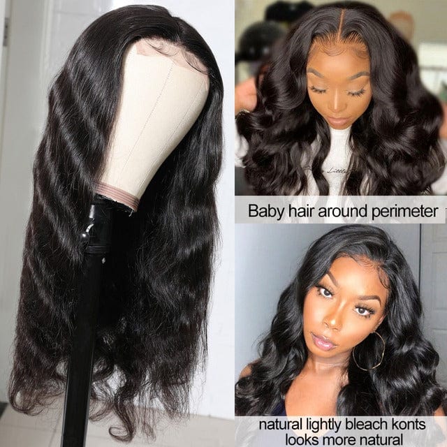 Human Hair Wig Supplier Pre Plucked Virgin Mink Indian Natural Long Bouncy Body Wave 5x5HD Closure Wig