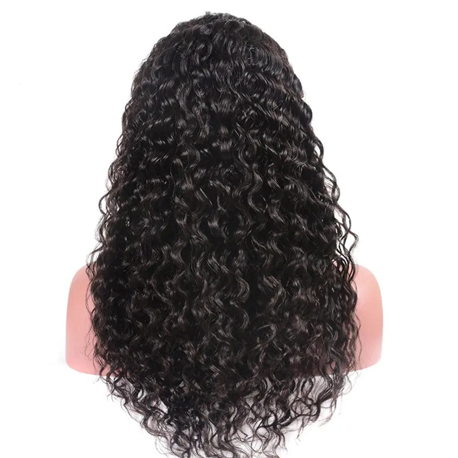 Human lace frontal wigs water wave 100% virgin