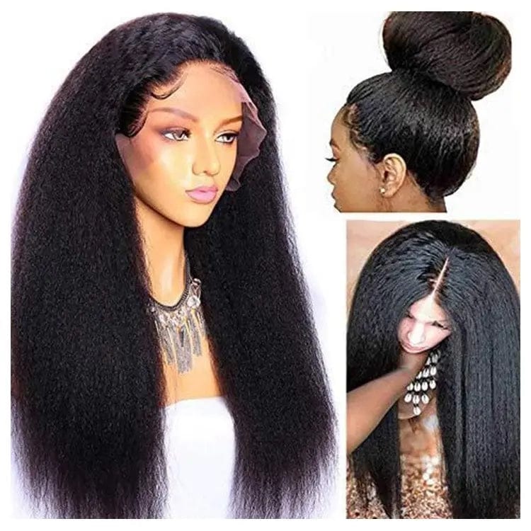 Inquiry us for others / 13*4 Lace Kinky Straight HD Lace Wig 100% Human Hair