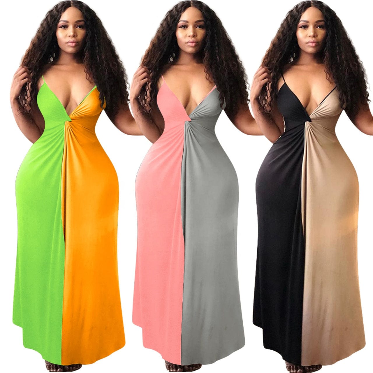 J8537 Wholesale casual dresses women summer maxi summer dress spaghetti slip long maxi dress