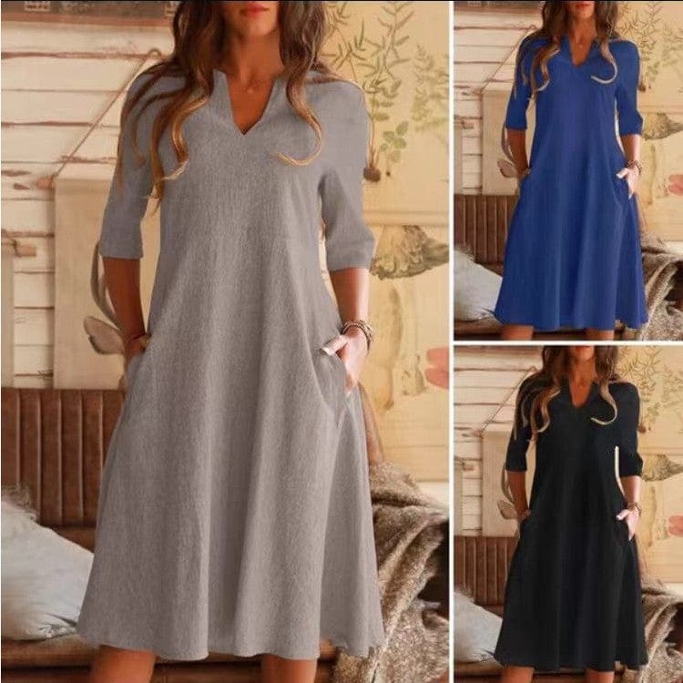 JM Fashion casual short dresses women summer ladies wears dresses casual elegant women women linen dress