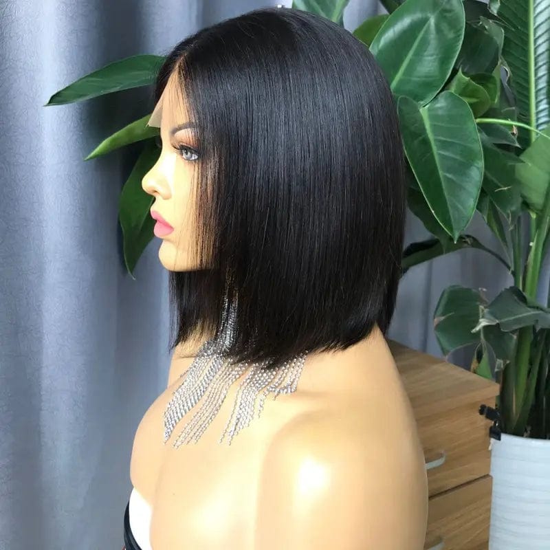 Joywigs In Stock Human Hair Bob Wig Front Lace