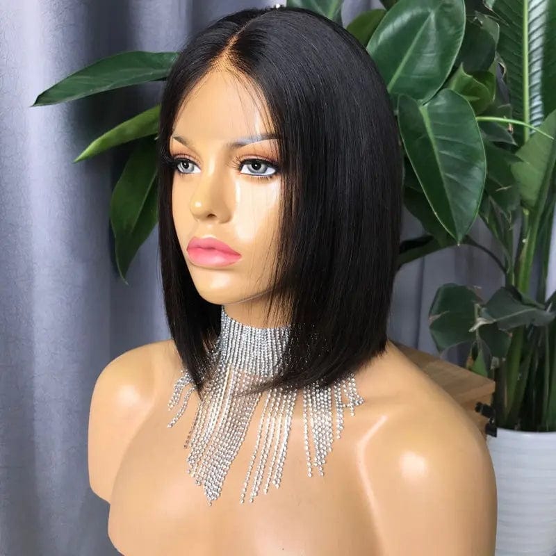 Joywigs In Stock Human Hair Bob Wig Front Lace