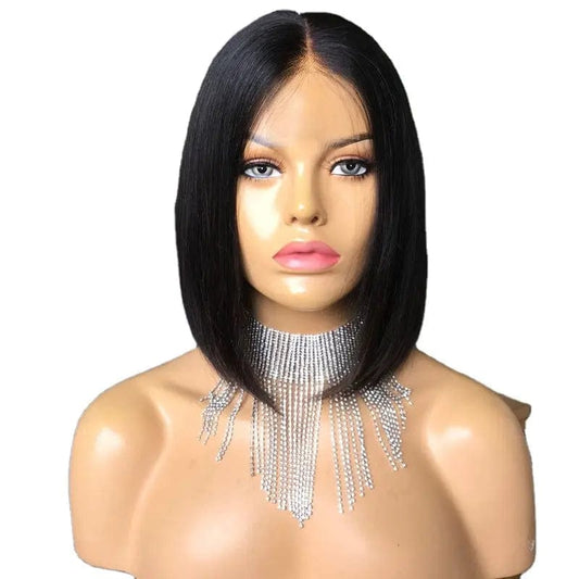 Joywigs In Stock Human Hair Bob Wig Front Lace