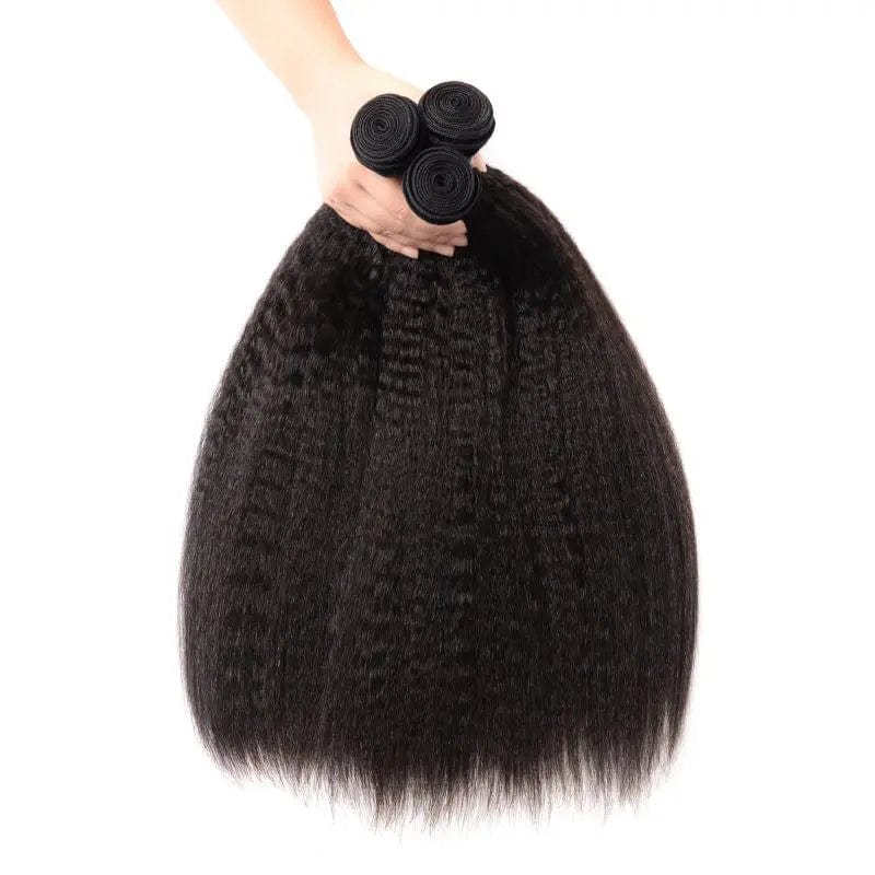 Kinky Straight Human Hair Wefts