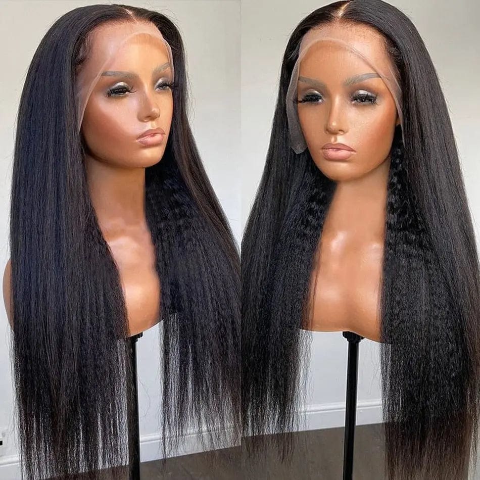 Kinky Straight Transparent 13X4 13X6 Wig