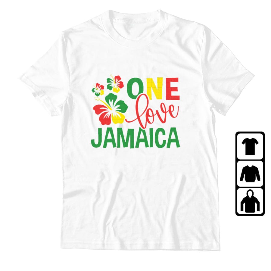 L / 043060 White One Love Rasta Reggae Tee-Shirt Retro Gothic T Shirt Emo Punk Fashionable Tops Japanese T Shirts Hippie Goth Tshirts