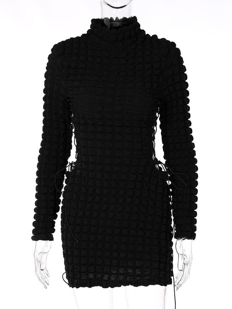 L / black New Arrivals Fall Cut Out Solid Bodycon Long Sleeve Other Dresses Fall Dresses For Women Fall Clothing For Women 2022