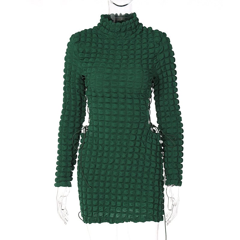 L / green New Arrivals Fall Cut Out Solid Bodycon Long Sleeve Other Dresses Fall Dresses For Women Fall Clothing For Women 2022