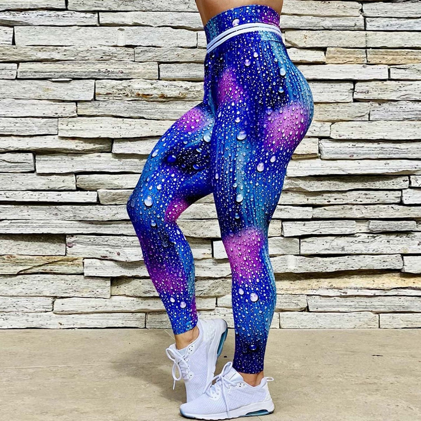 L / YP1615 2022 New High Waist Printed Casual Pencil Pants Skinny fitness yoga pants