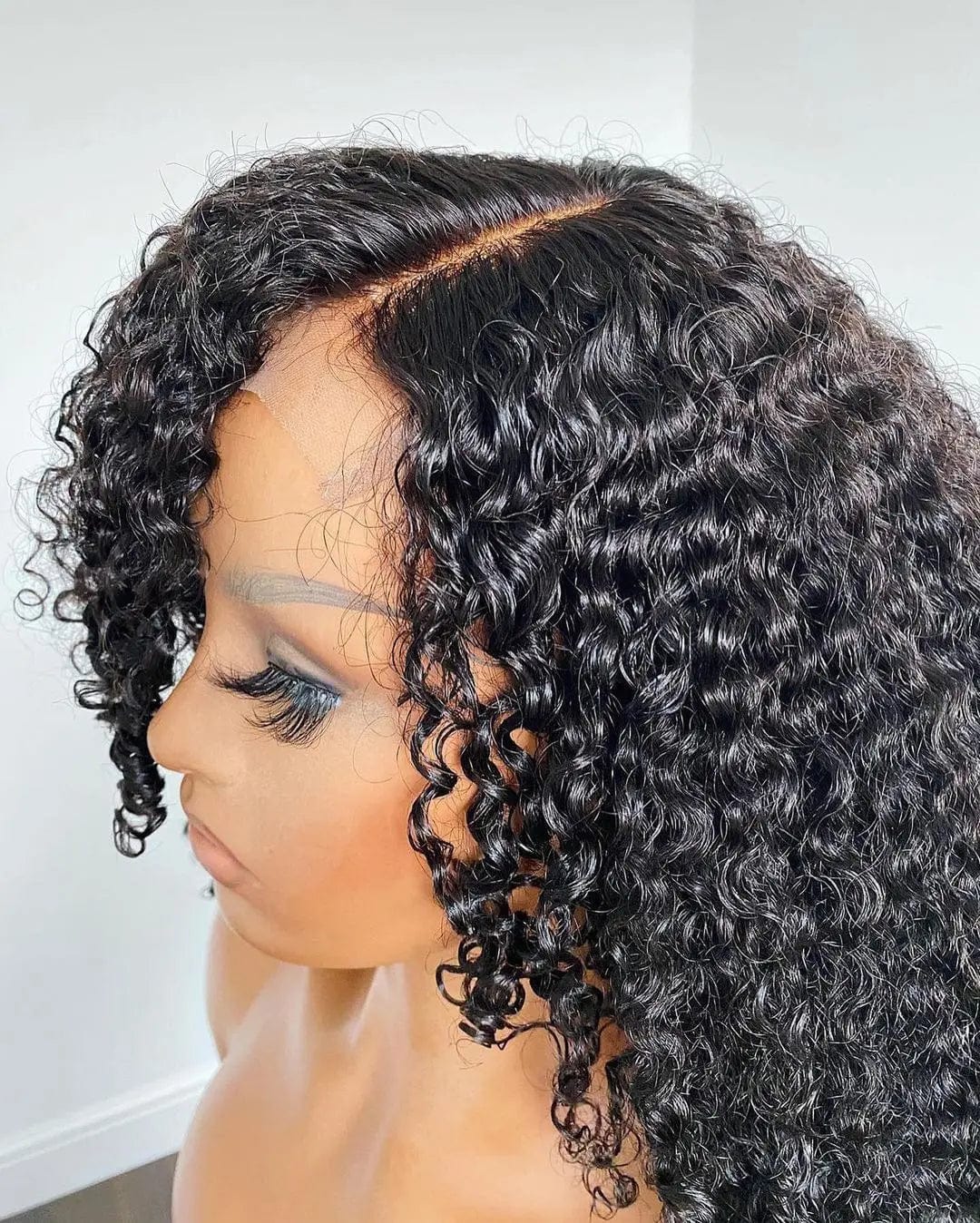 Lace Frontal Kinky Curly Human Hair Wigs 13x4 Hd Lace Frontal Wig Kinky Curly Wig With Bleaching Knot For Black Women