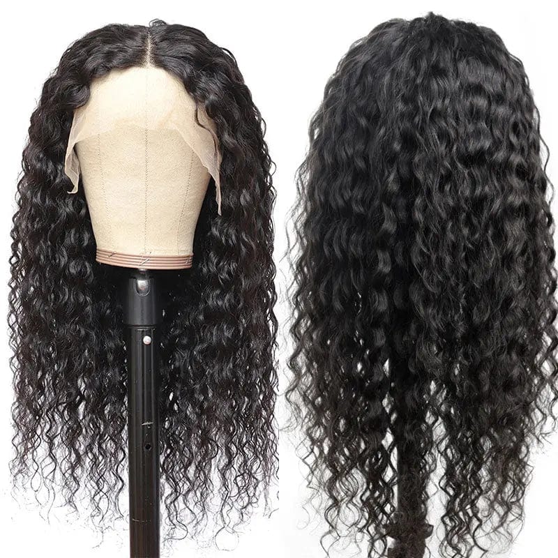 Ladies Long Perruque Curly Closure Frontal Wig Deep Wave Raw Virgin Indian Cuticle Aligned 13x4 Lace Front Human Hair Wigs