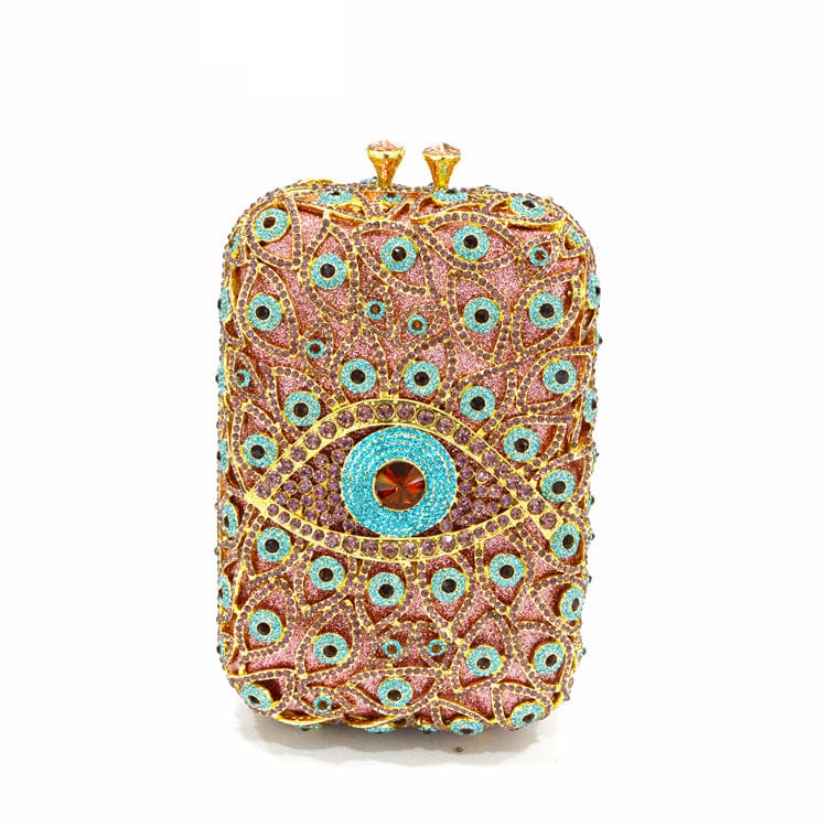 Ladies Party Purses And Handbags Women Luxury Diamond Evening Bag And Clutches Evil Eye Glitter Rhinestone Crystal Clutch Bags