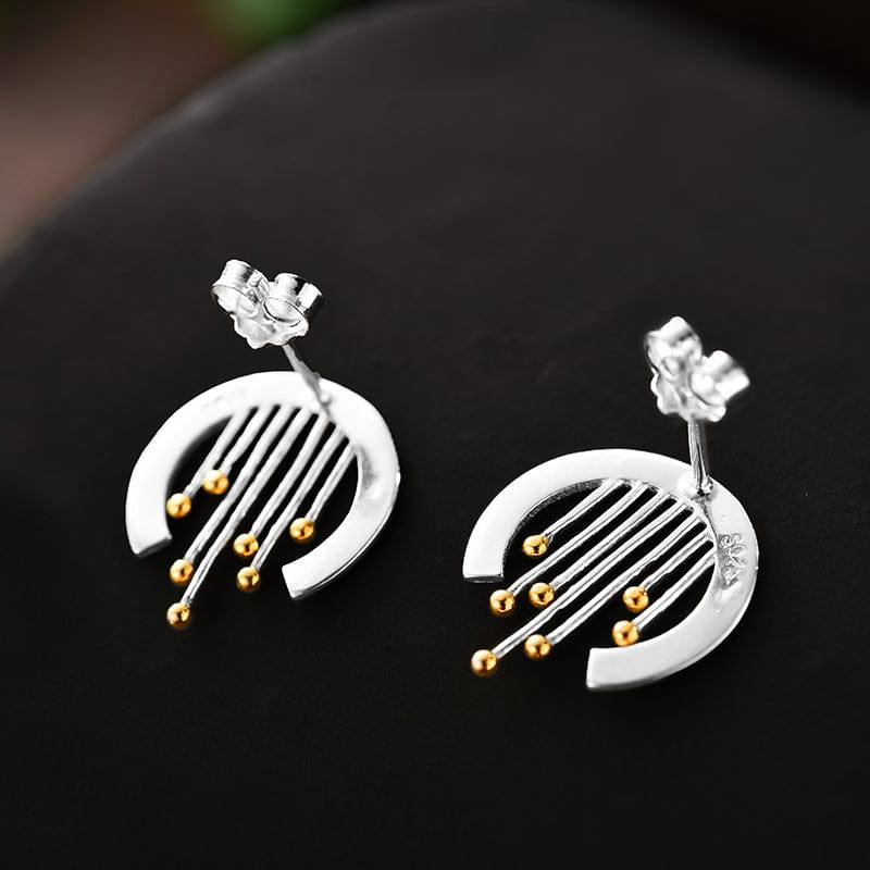 LFJA0076 Hot Sale Hand Made 925 Sterling Silver Stud Earring Fine Jewelry