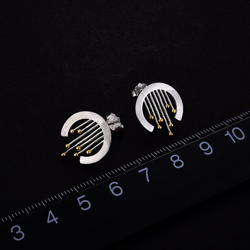 LFJA0076 Hot Sale Hand Made 925 Sterling Silver Stud Earring Fine Jewelry