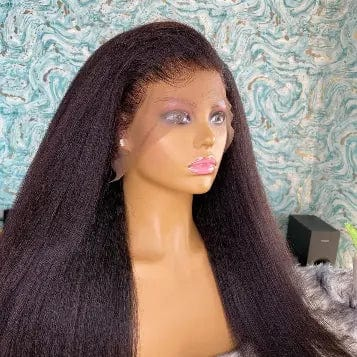 Long Full Kinky Straight Wig 13*4 Lace Front Hair