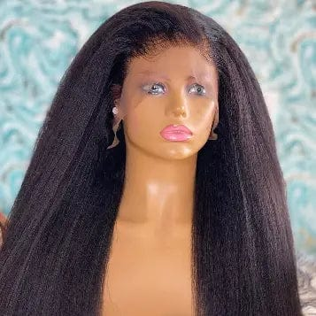 Long Full Kinky Straight Wig 13*4 Lace Front Hair