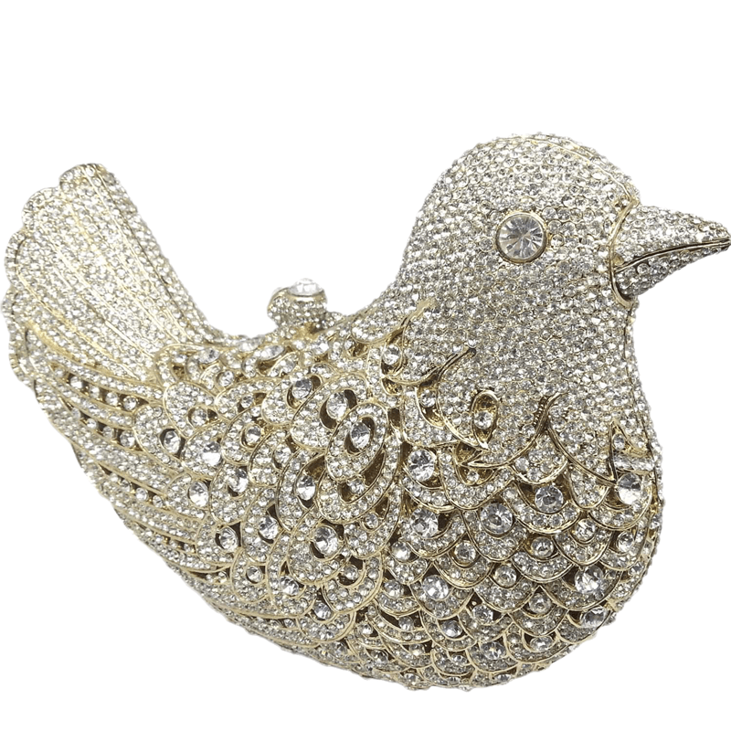 Luxury Cute Rhinestone Purses and Handbags 3D Bird Shape Women Crystal Evening Animal Clutch Bags for Wedding Party