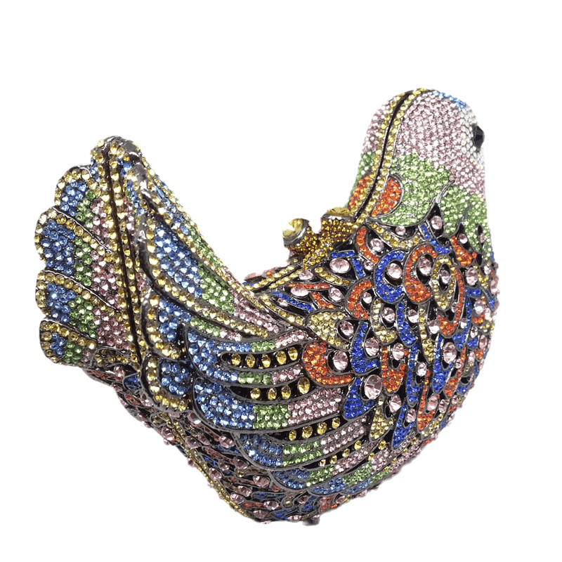 Luxury Cute Rhinestone Purses and Handbags 3D Bird Shape Women Crystal Evening Animal Clutch Bags for Wedding Party