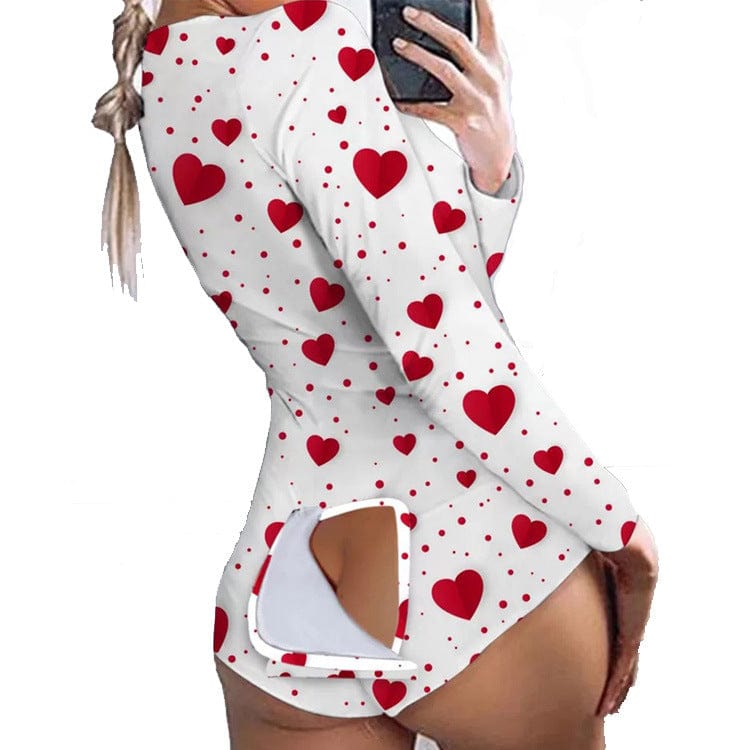 M / 24 Wholesale Women Pajamas Custom Logo Short Sleeve Solid Sleepwear Nighty Sexy Pajamas with Butt Flap