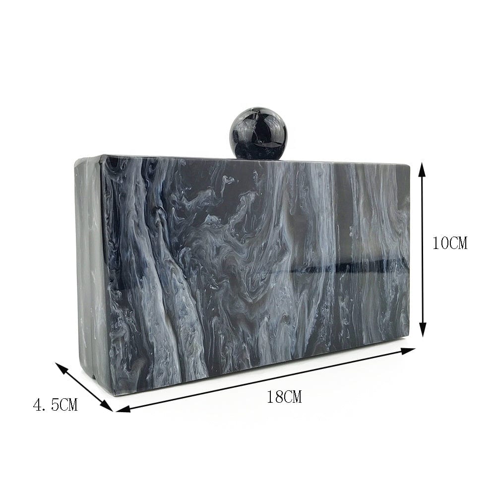 M / black OC4122 Acrylic bags manufacturer wholesale marble acrylic clutch purse