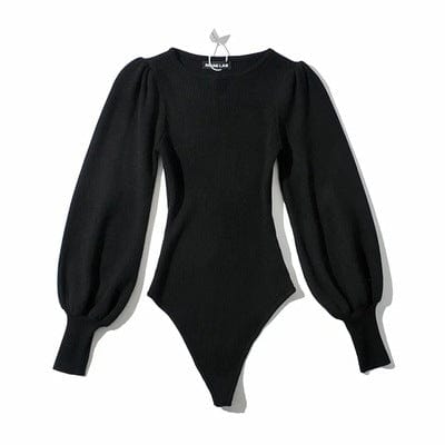 M / Black Solid Silk Milk Sexy Bodysuit Jumpsuits Overalls New Spring Autumn Basic Rompers Women Long Sleeve Bodysuits