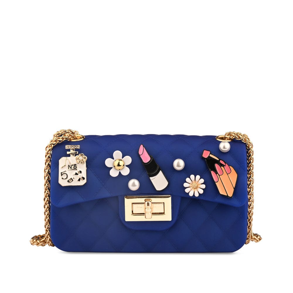 M / Blue Fashion 2022 Designer Purses and Handbags Famous Brands Jelly Graffiti Women Hand Bags