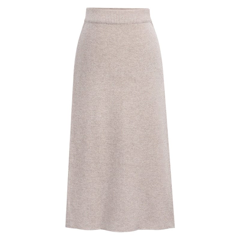 M / Pink 10%OFF S-6XL Spring/summer large size skirts mid-length wool knitted slit bag hip skirt one-step high waist skirt