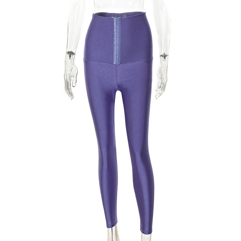 M / X22PT511 Purple CUTENOVA X22PT511 2022 Running High Waist Women Yoga Pants Leggings Woman Clothes Fall