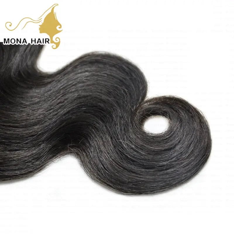 Mona Wholesale Cuticle Aligned Raw Virgin Hair Weave with Closure Vendors, Remy Human 100% Mink Brazilian Hair Extension Bundles