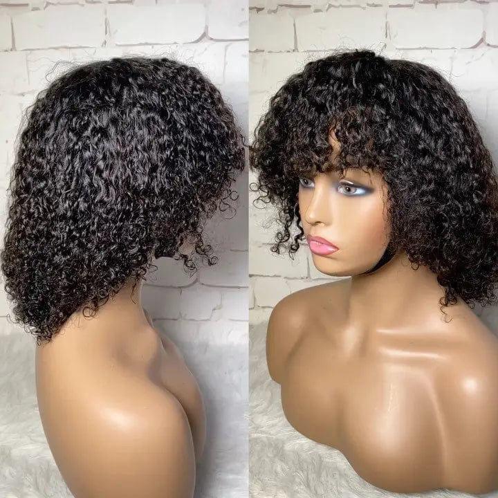 Mongolian Peruvian Kinky Curly Hd Lace Frontal Wig