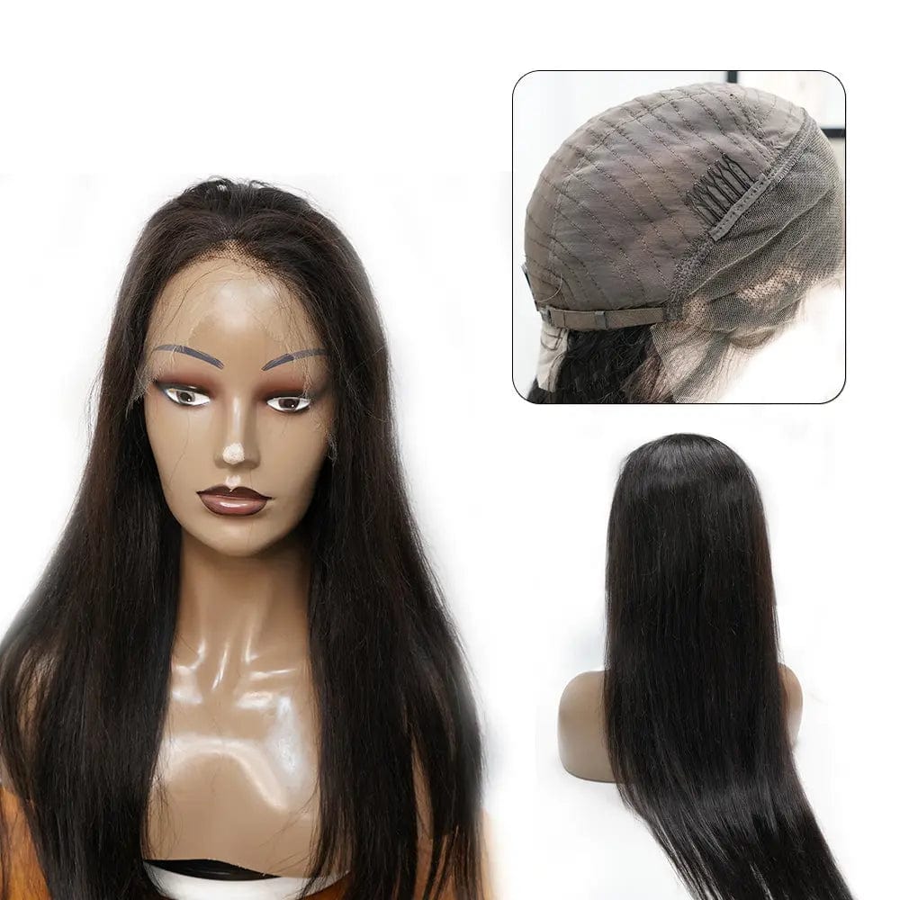 Natural Human  Hair Extensions Black Women,cuticle Aligned Unprocessed Raw Virgin Hair Brazilian Hair Hd Lace Frontal Wigs