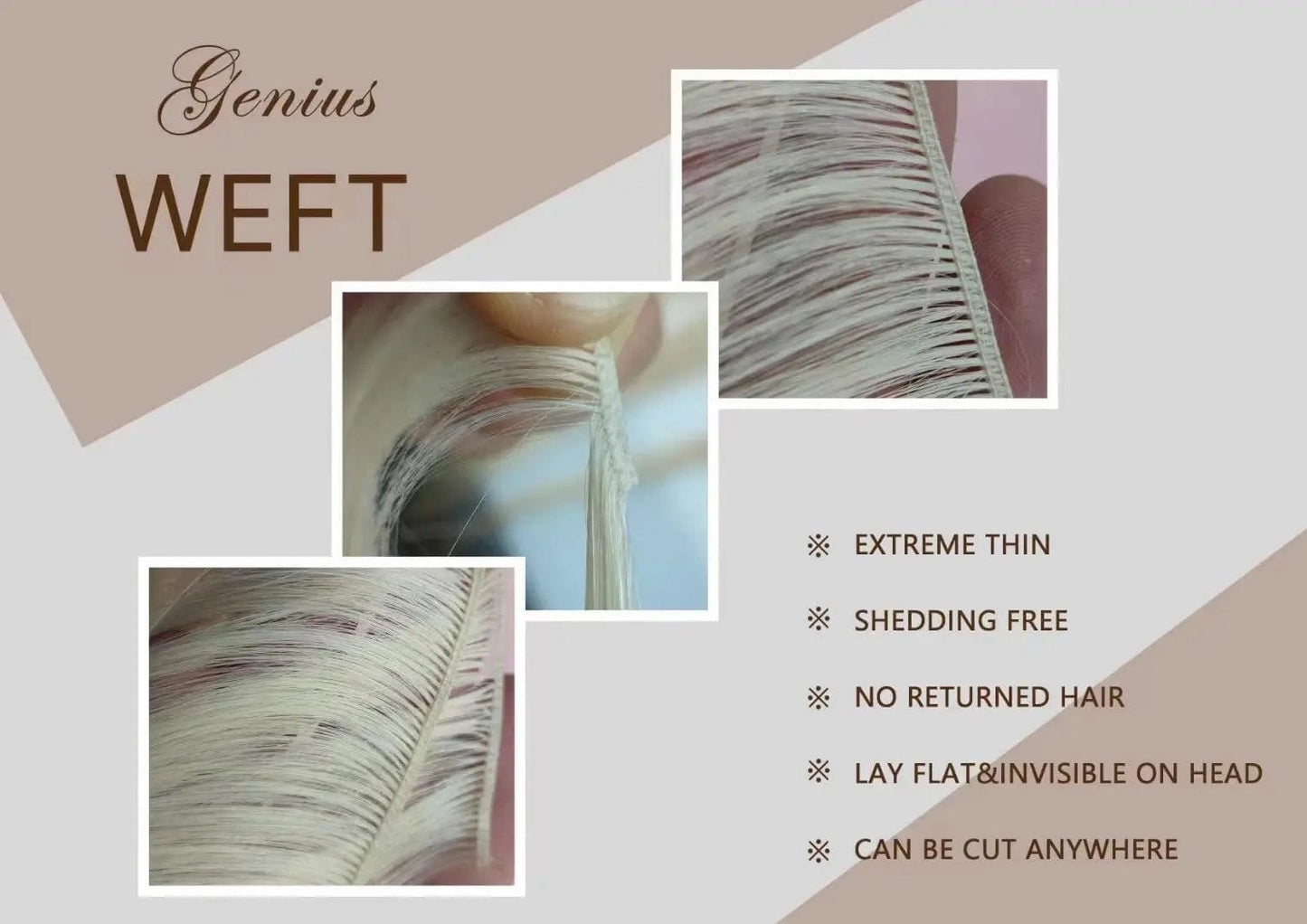 New Arrival Hand Tied Weft Hair Extension