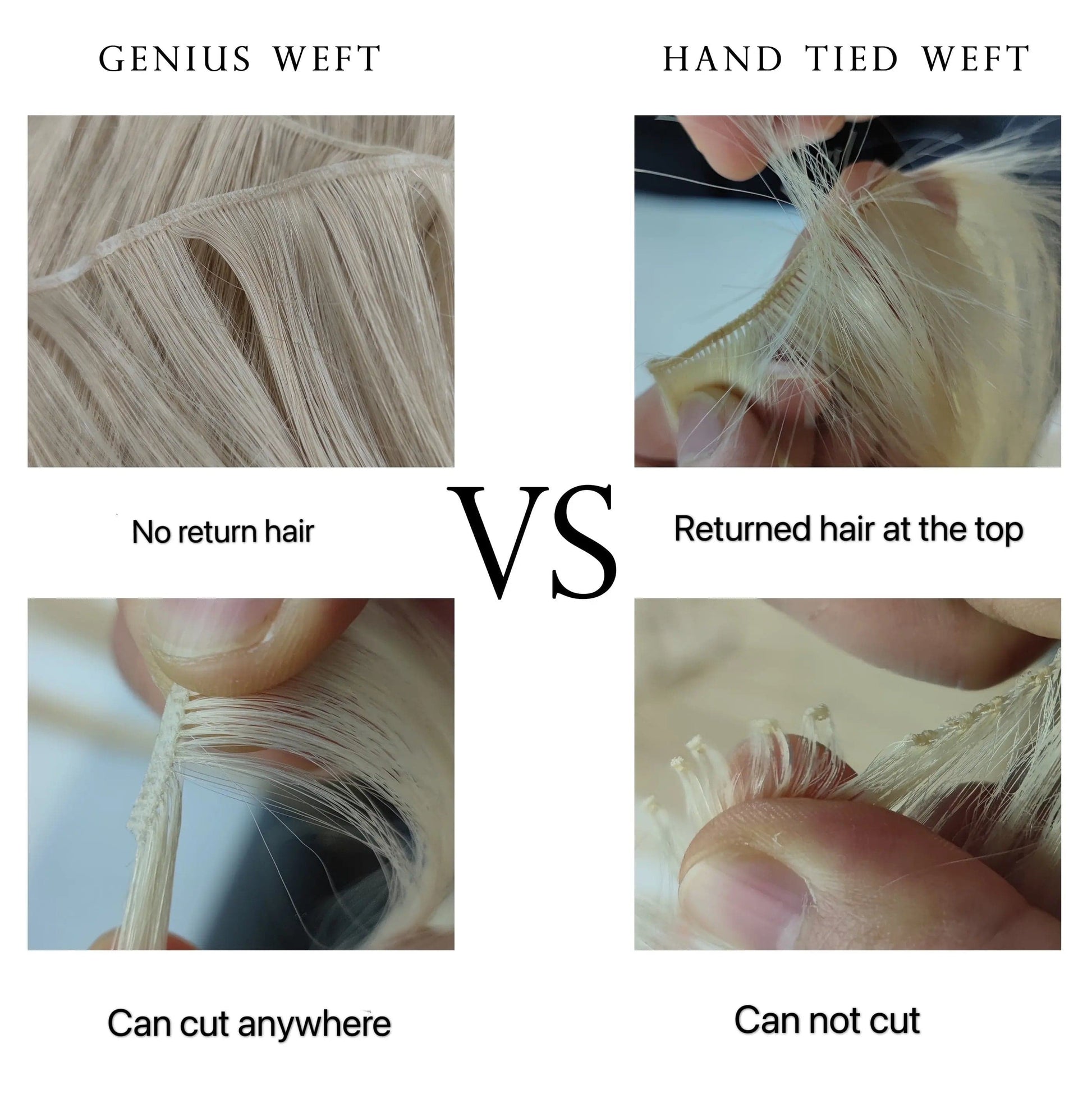 New Arrival Hand Tied Weft Hair Extension