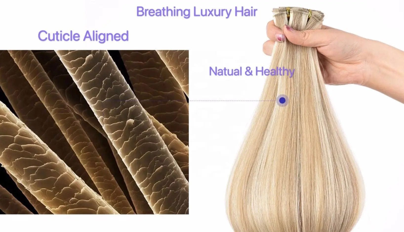 New Arrival Hand Tied Weft Hair Extension