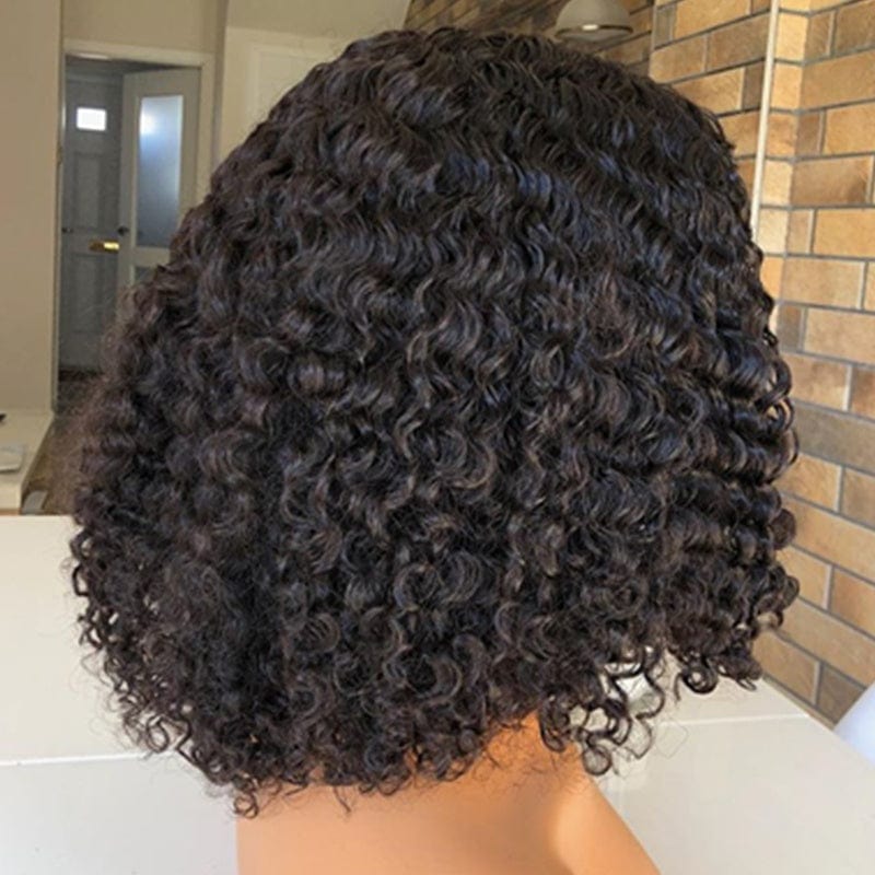 new arrival water wave curly human hair transparent hd full lace wig full lace wig brazilian human hair T part lace wig