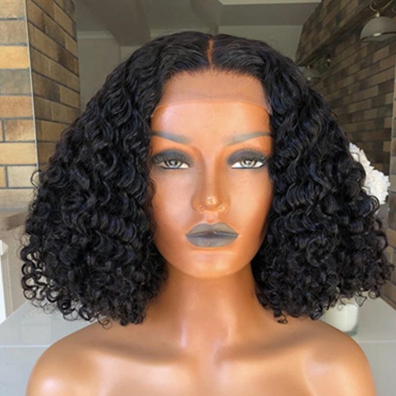 new arrival water wave curly human hair transparent hd full lace wig full lace wig brazilian human hair T part lace wig