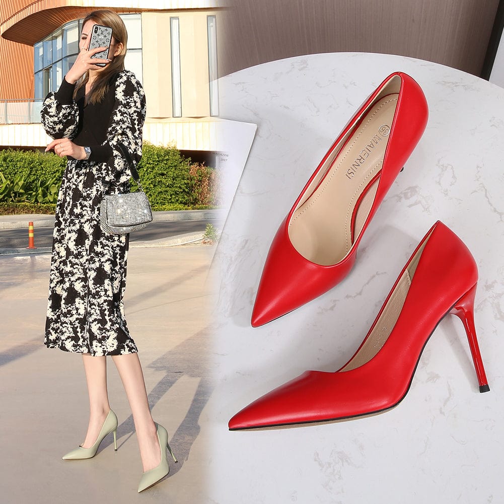 New Arrivals Woman Office Shoes Pointed Toe 9 CM Stiletto Shoes Women Heels Pumps Trendy Big Size Women's Pumps