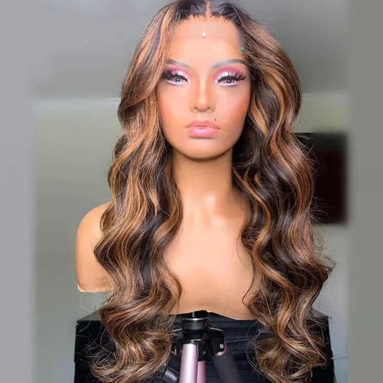 New Fashion Water Wave Wig Customized Texture Cuticle Aligned 100% Virgin Human Hair Brazilian Lace Front Wigs