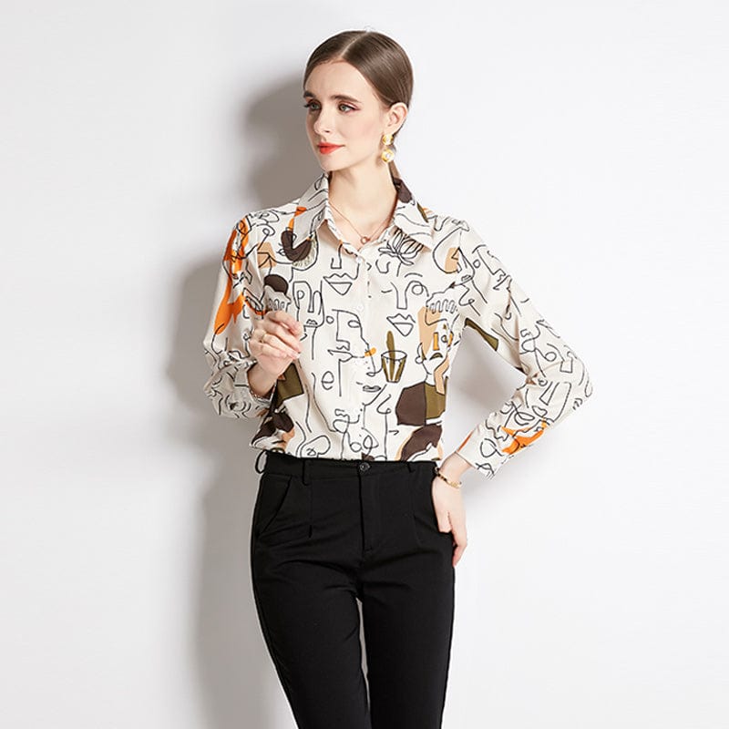 New Print Long Sleeve Shirt XC3307032